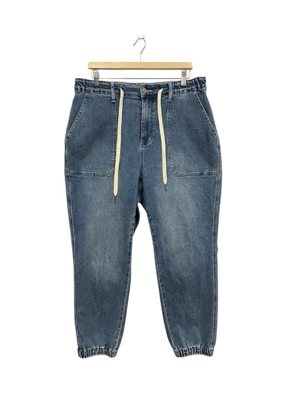Judy Blue High Rise Joggers Size 16W Blue Jeans - Picture 2 of 7